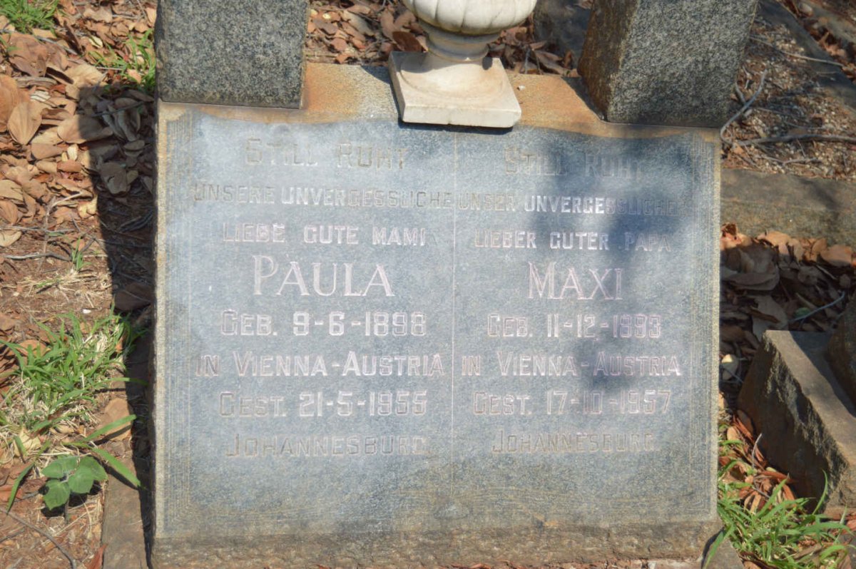 MOPILS Maxi 1893-1957 &amp; Paula 1898-1955