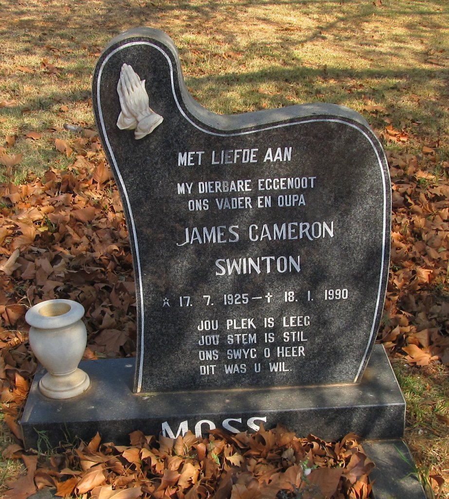 MOSS James Cameron Swinton 1925-1990
