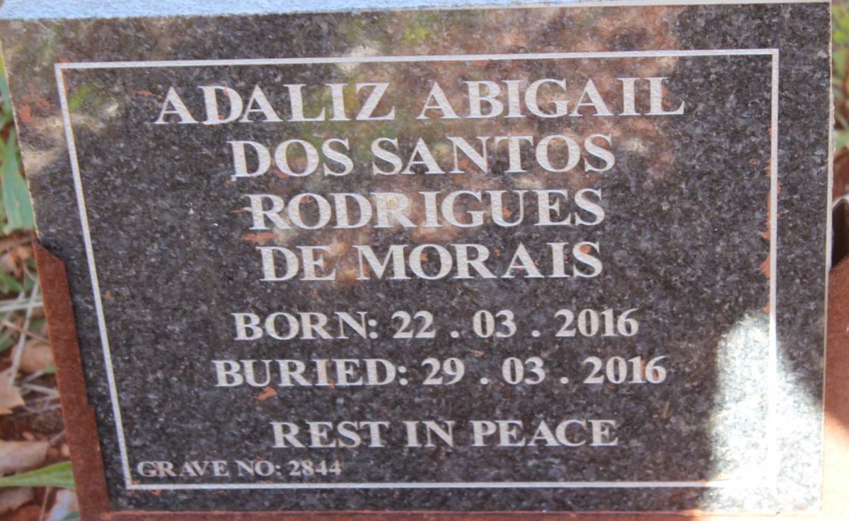 MORAIS Adaliz Abigail Dos Santos Rodrigues, de 2016-2016