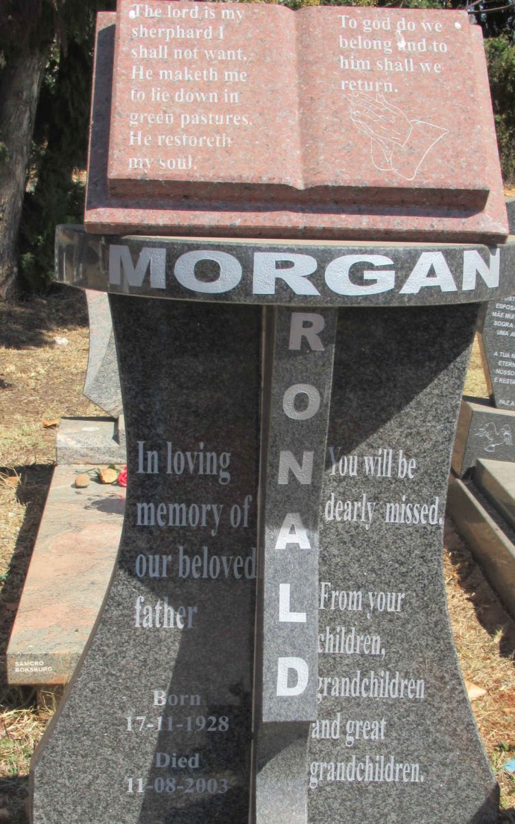 MORGAN Ronald 1928-2003