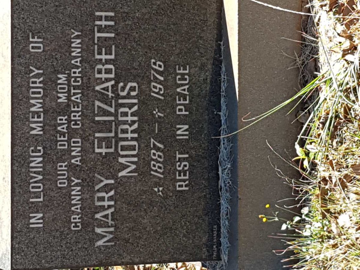 MORRIS Mary Elizabeth 1887-1976