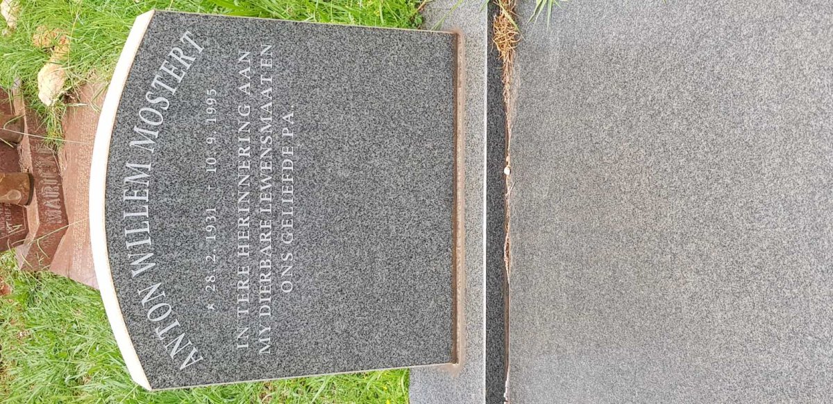 MOSTERT Anton Willem 1931-1995