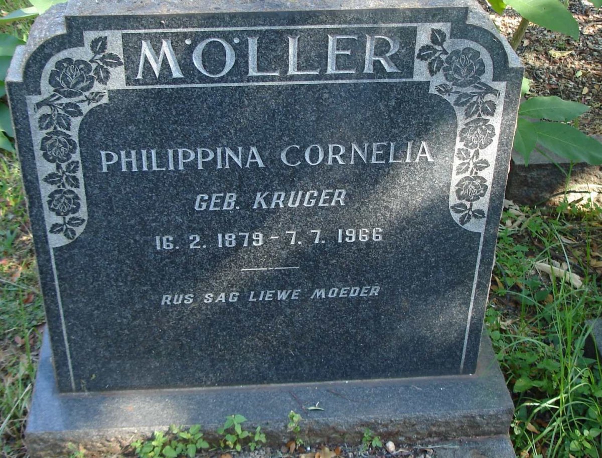 MOLLER Philippina Cornelia nee KRUGER 1879-1966