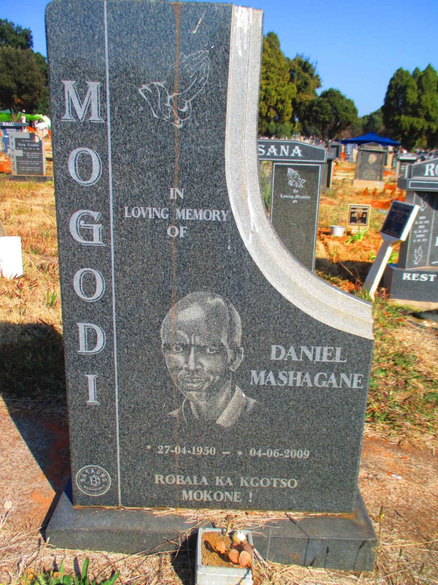 MOGODI Daniel Mashagane 1950-2009