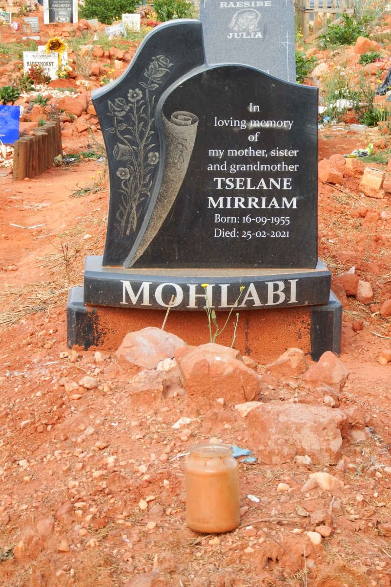 MOHLABI Tselane Mirriam 1955-2021