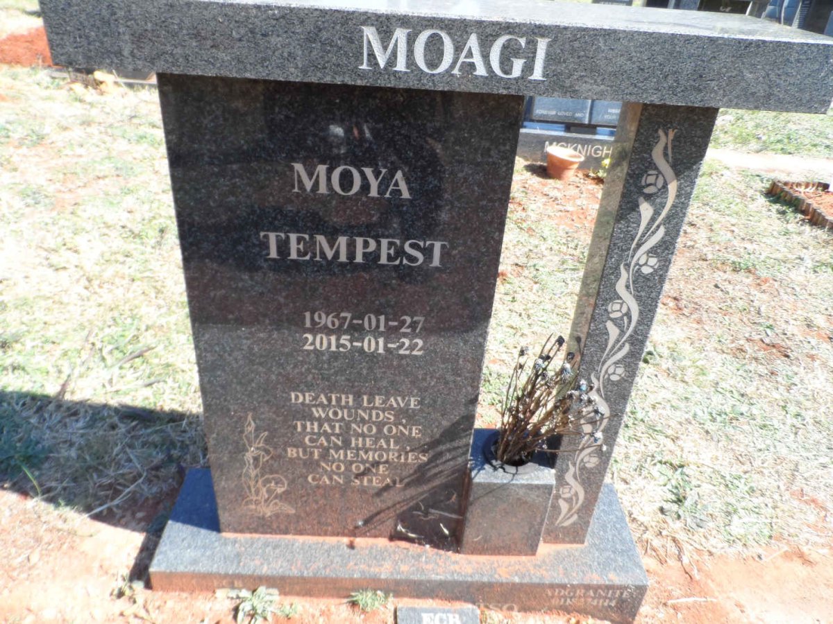 MOAGI Moya Tempest 1967-2015