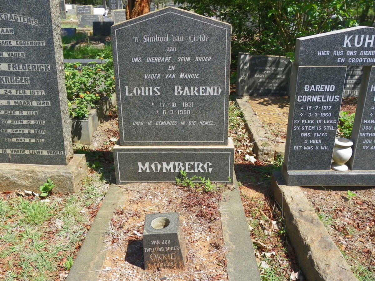 MOMBERG Louis Barend 1931-1960