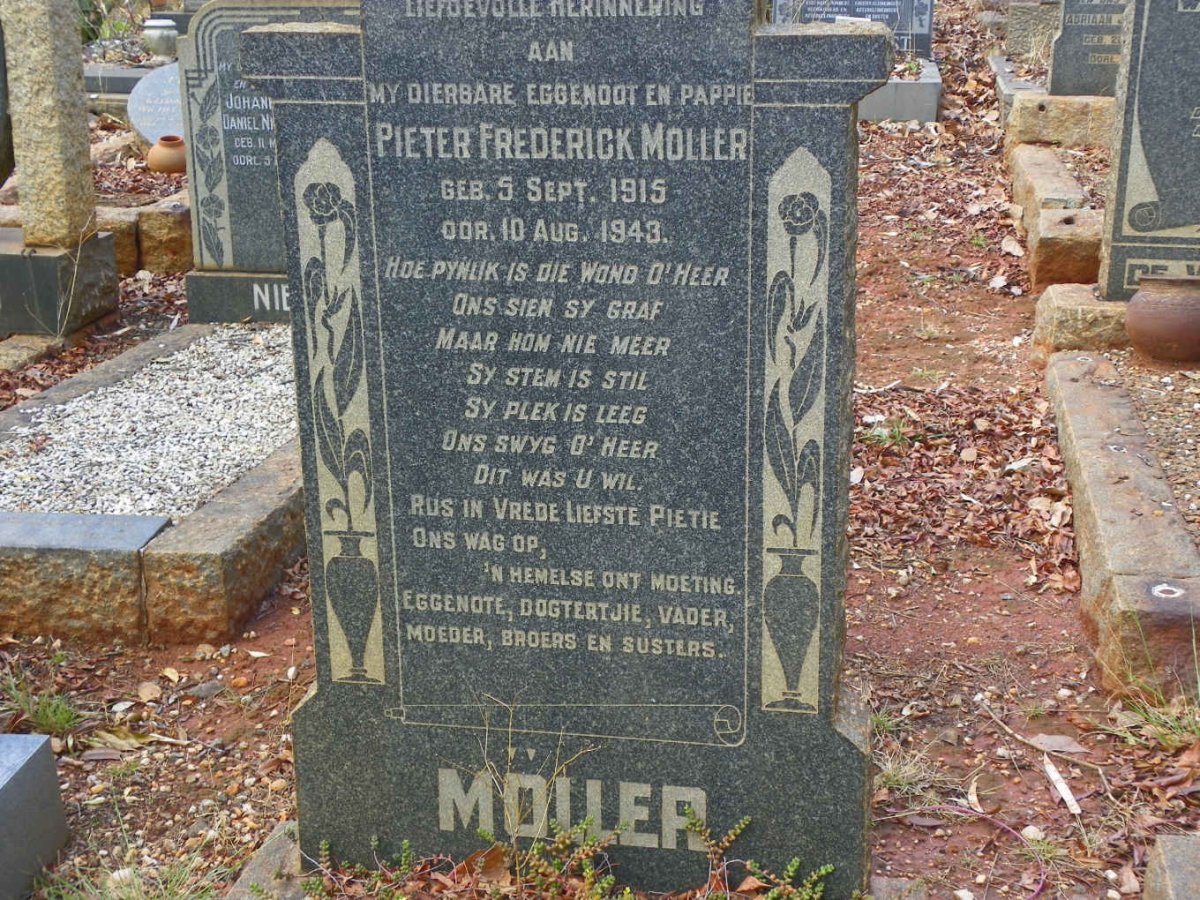 MÖLLER Pieter Frederick 1915-1943