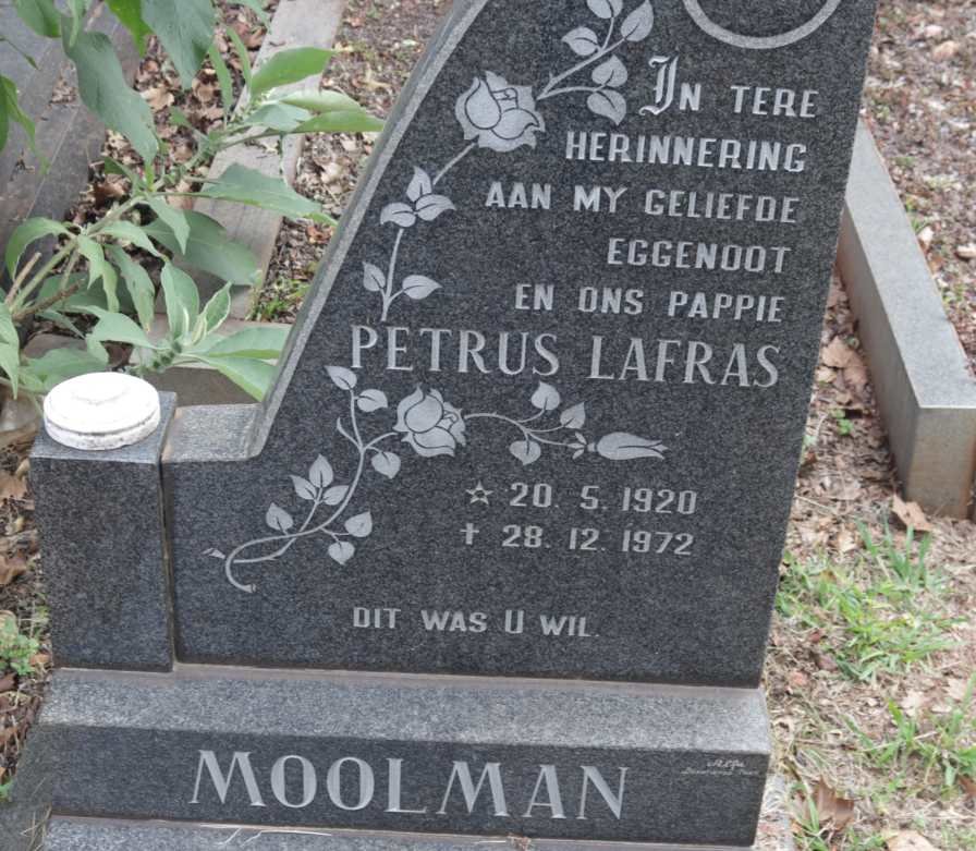 MOOLMAN Petrus Lafras 1920-1972