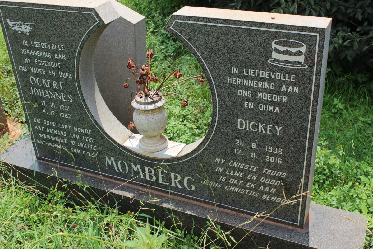 MOMBERG Ockert Johannes 1931-1987 &amp; Dickey 1936-2016
