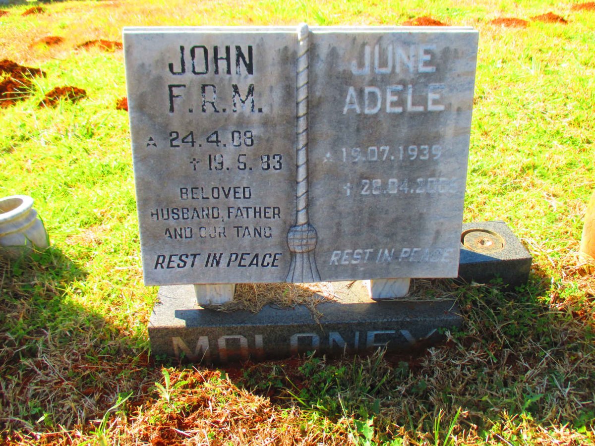 MOLONEY John F.R.M. 1908-1983 :: MOLONEY June Adele 1939-200?