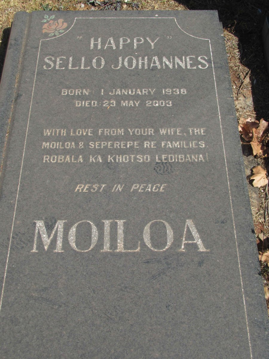 MOILOA Sello Johannes 1938-2003