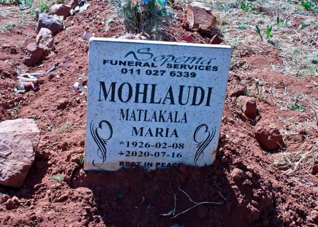 MOHLAUDI Matlakala Maria 1926-2020