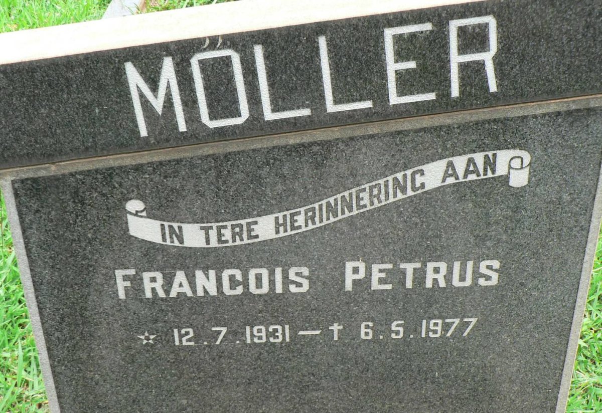 MÖLLER Francois Petrus 1931-1977