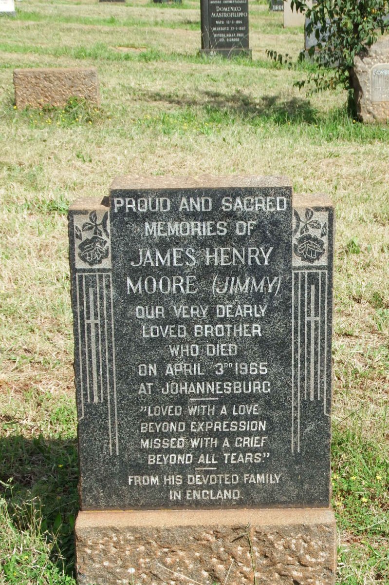 MOORE James Henry -1965
