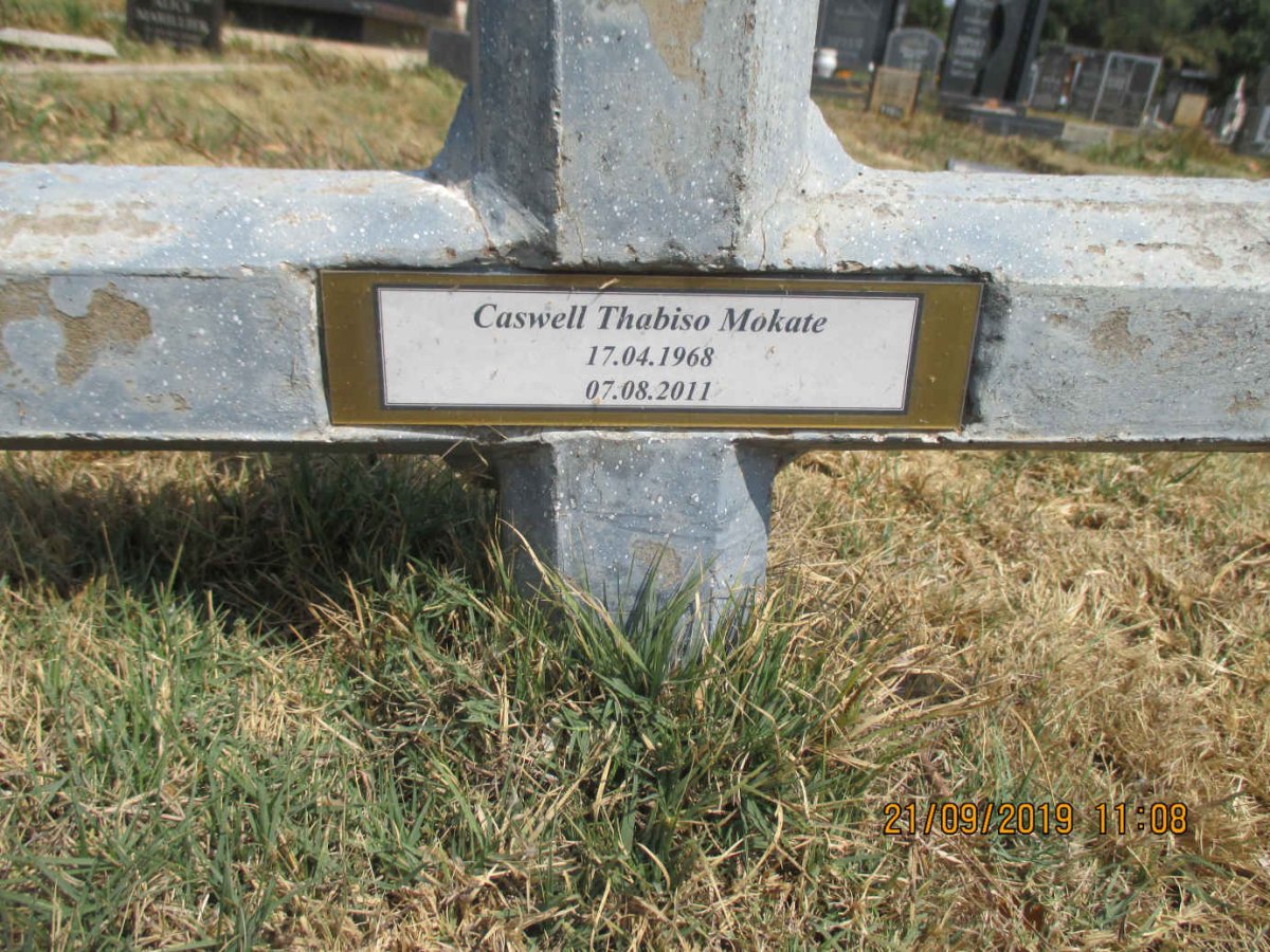 MOKATE Caswell Thabiso 1968-2011