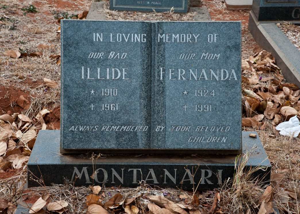 MONTANARI Illide 1910-1961 &amp; Fernanda 1924-1991