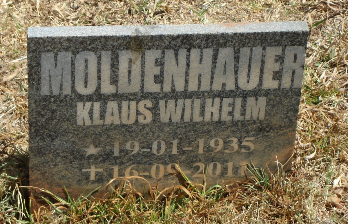 MOLDENHAUER Klaus Wilhelm 1935-2011