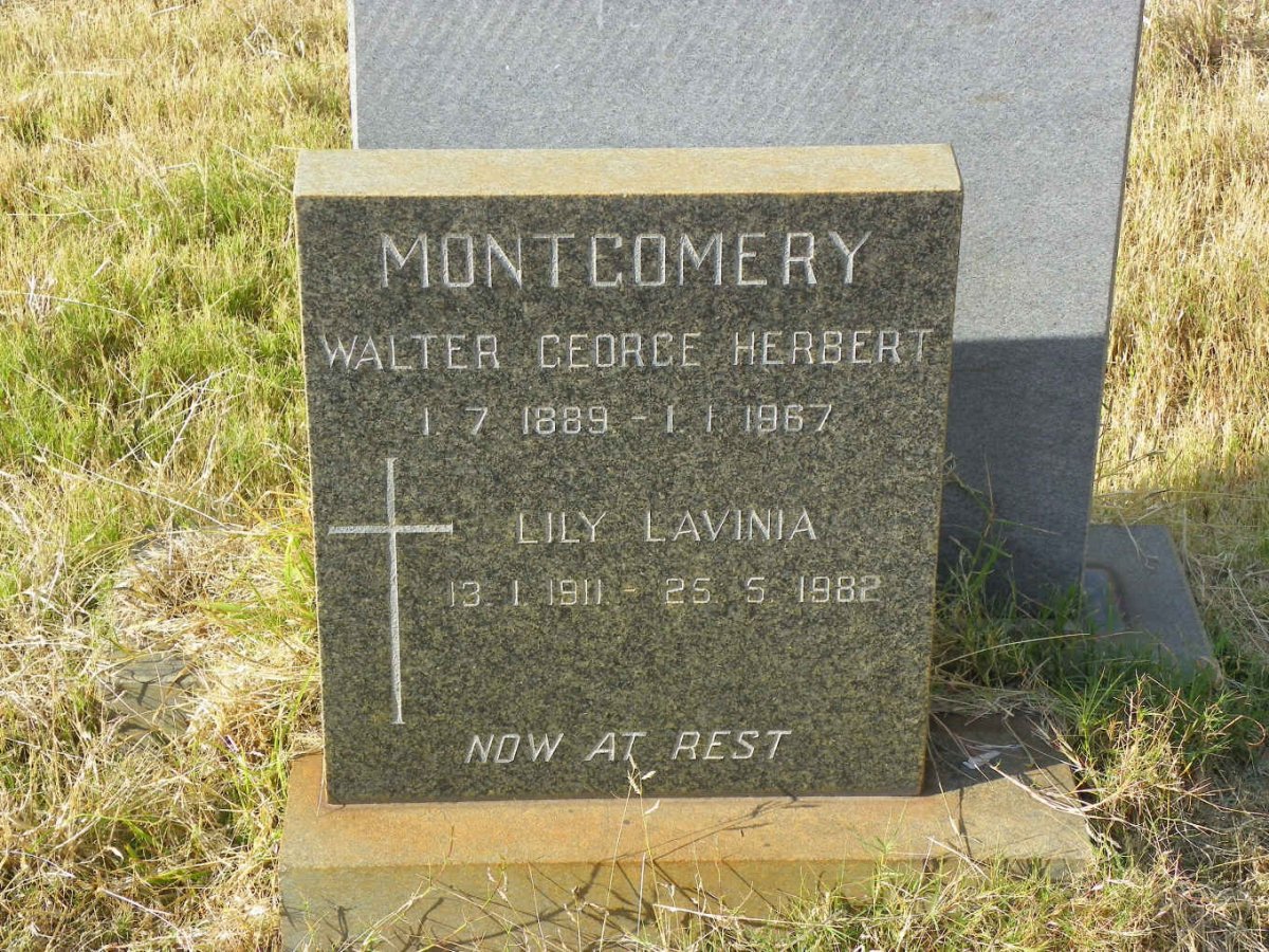 MONTGOMERY Walter George Herbert 1889-1967 &amp; Lily Lavinia 1911-1982