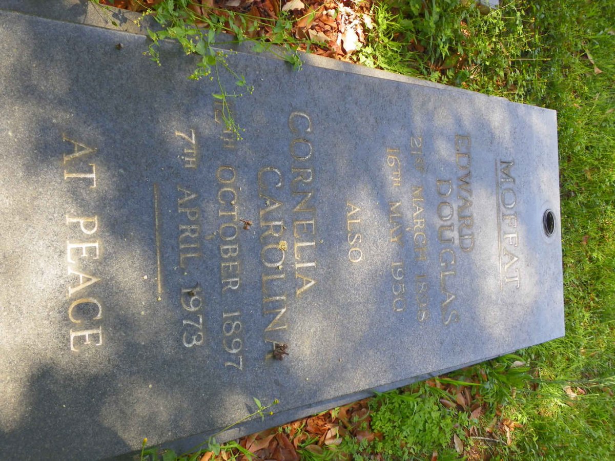 MOFFAT Edward Douglas 1898-1950 &amp; Cornelia Carolina 1897-1973