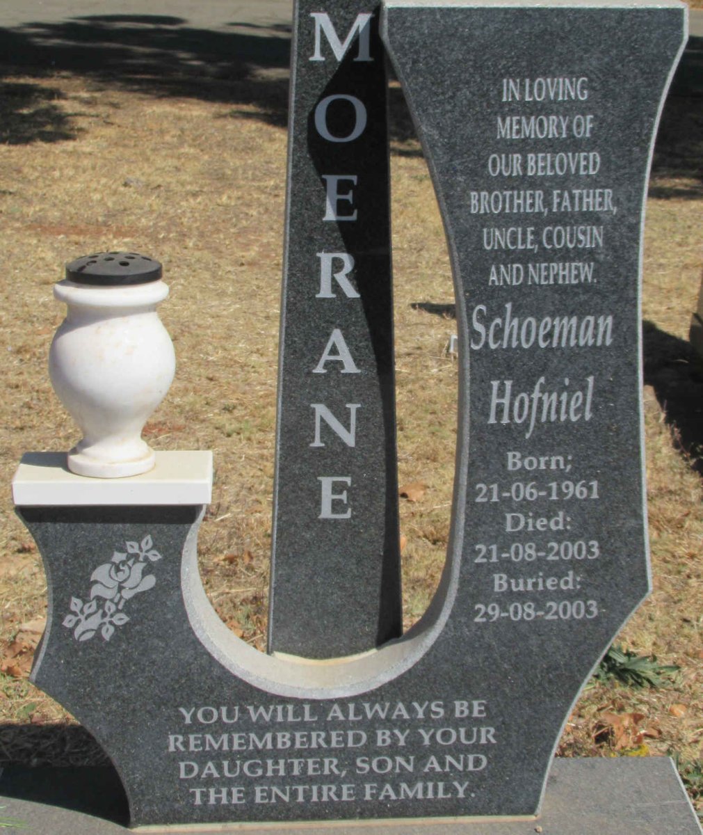 MOERANE Schoeman Hofniel 1961-2003