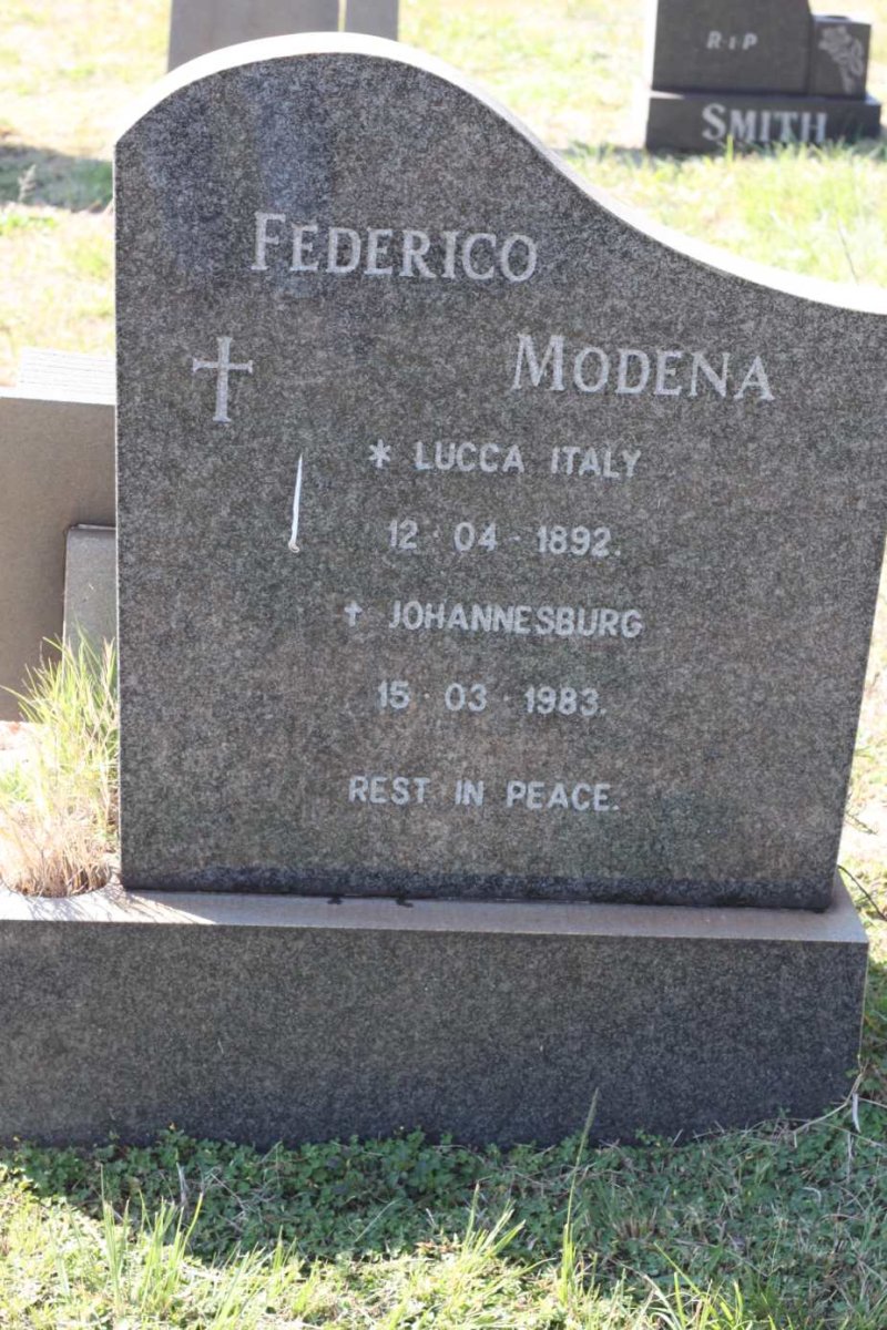 MODENA Federico 1892-1983