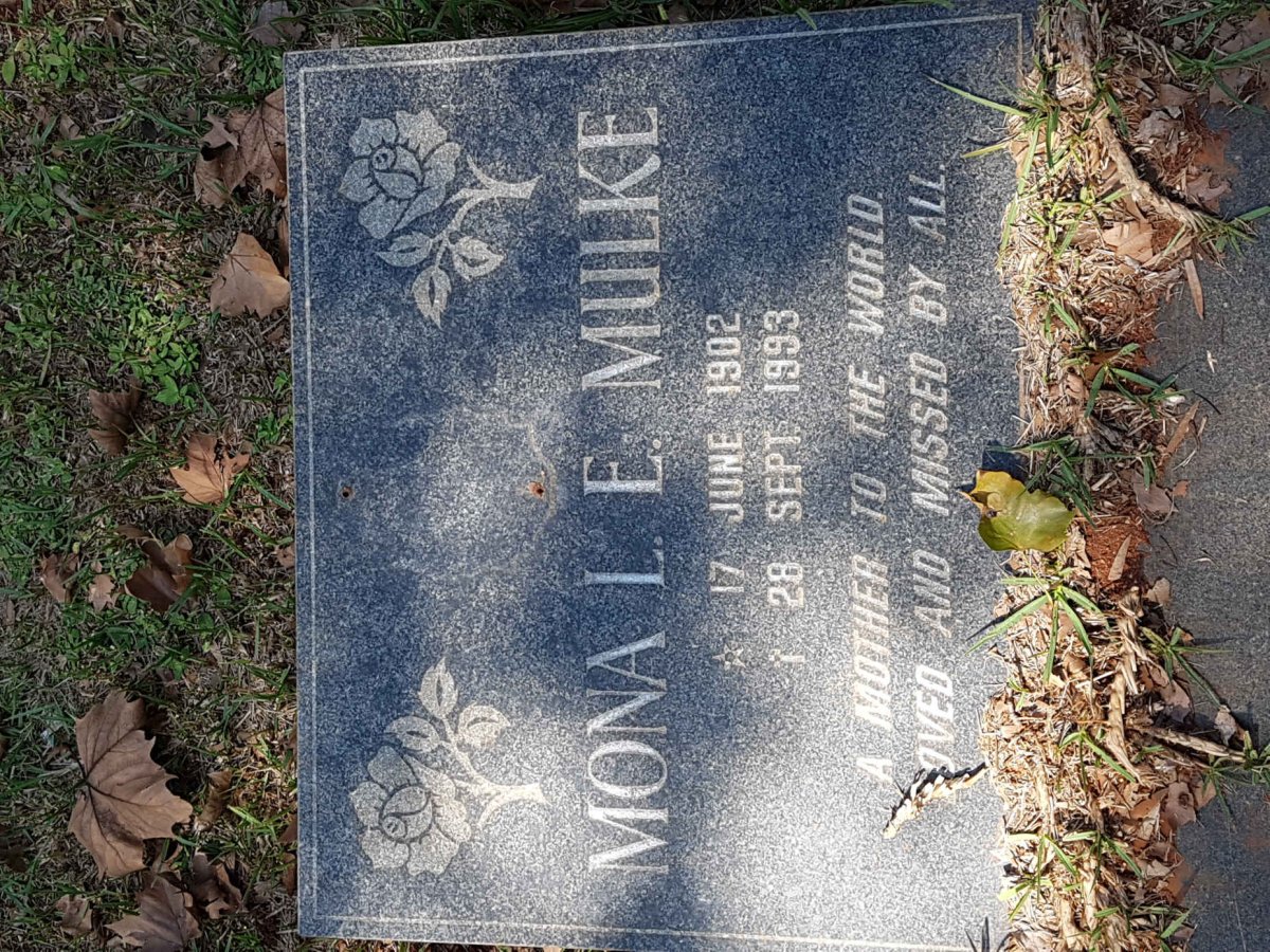 MULKE Mona L.E. 1902-1993