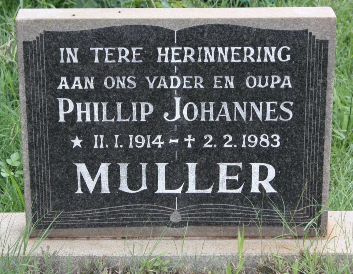 MULLER Phillip Johannes 1914-1983