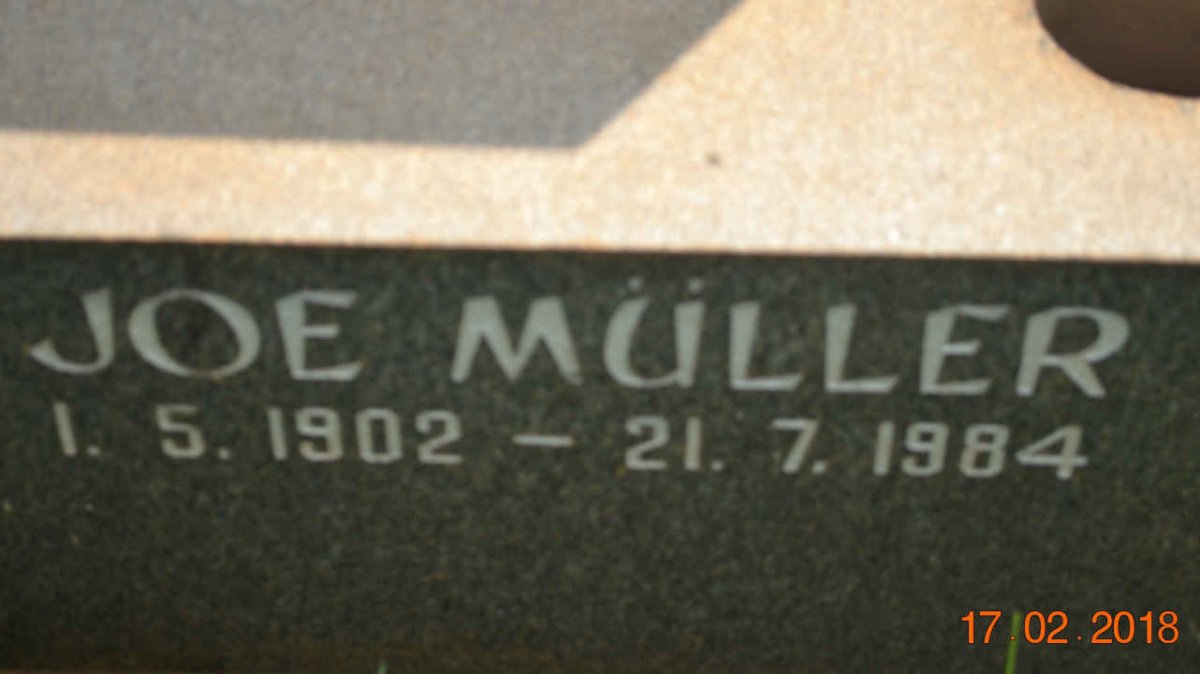 MÜLLER Joe 1902-1984