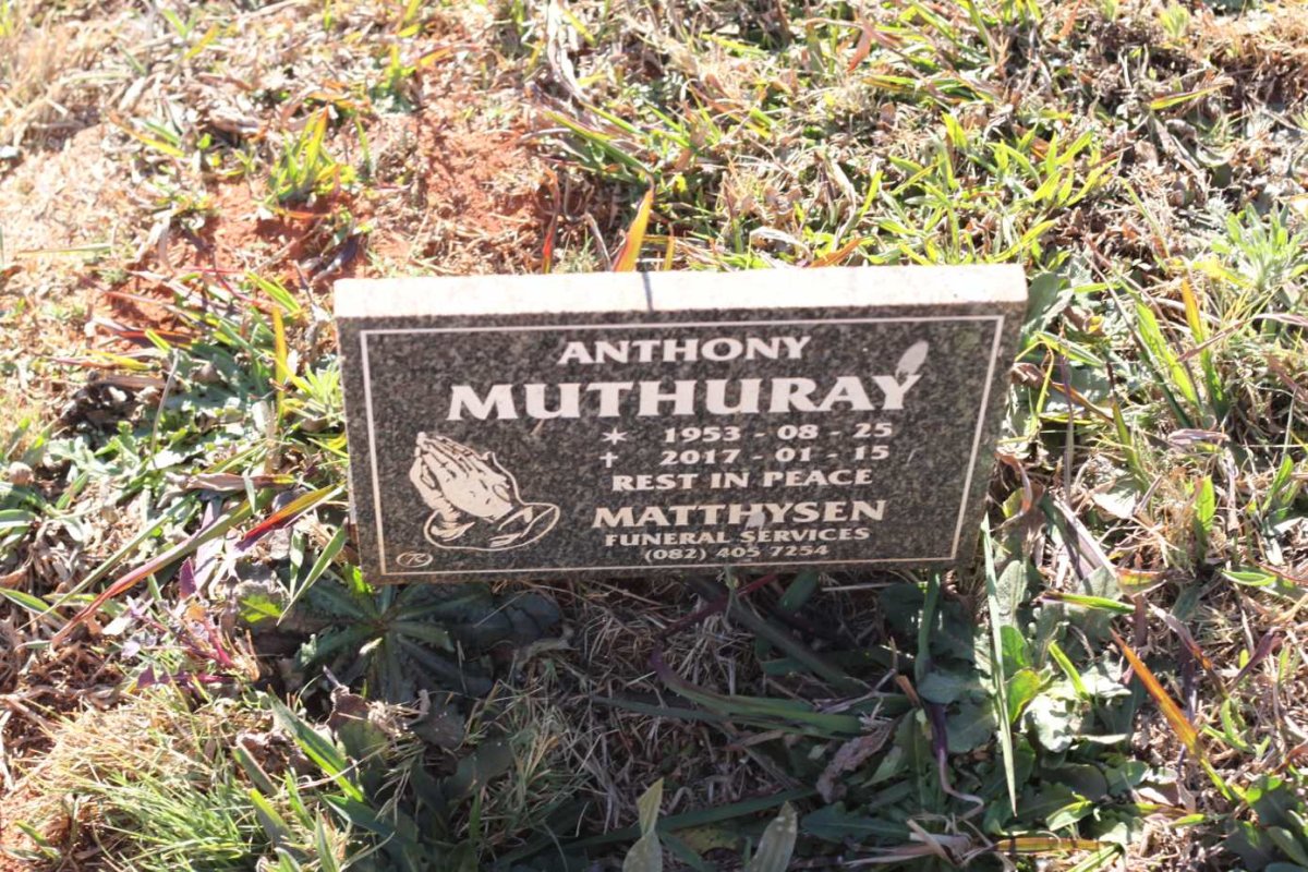 MUTHURAY Anthony 1953-2017