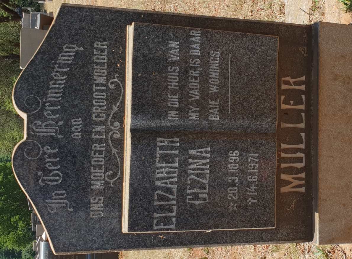 MULLER Elizabeth Gezina 1896-1971