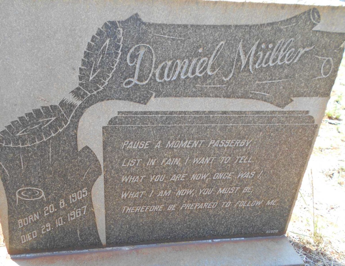 MÜLLER Daniel 1905-1967