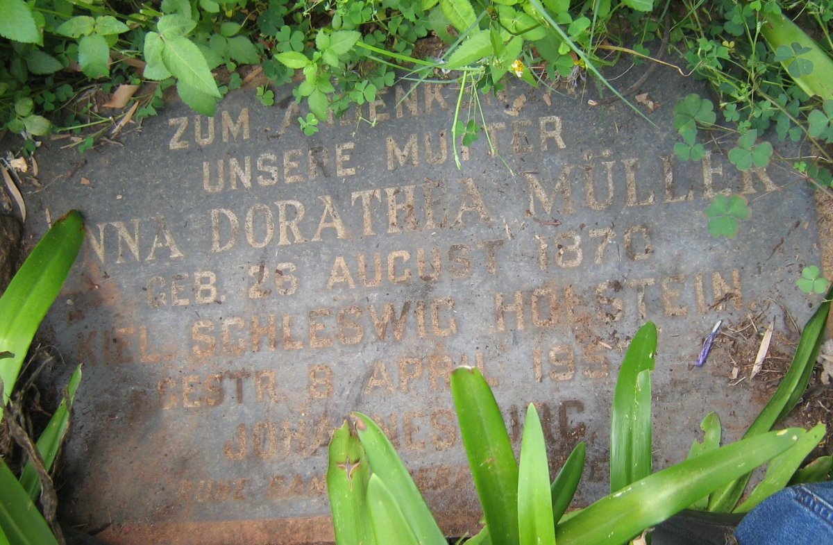 MULLER Anna Dorathia 1870-195?