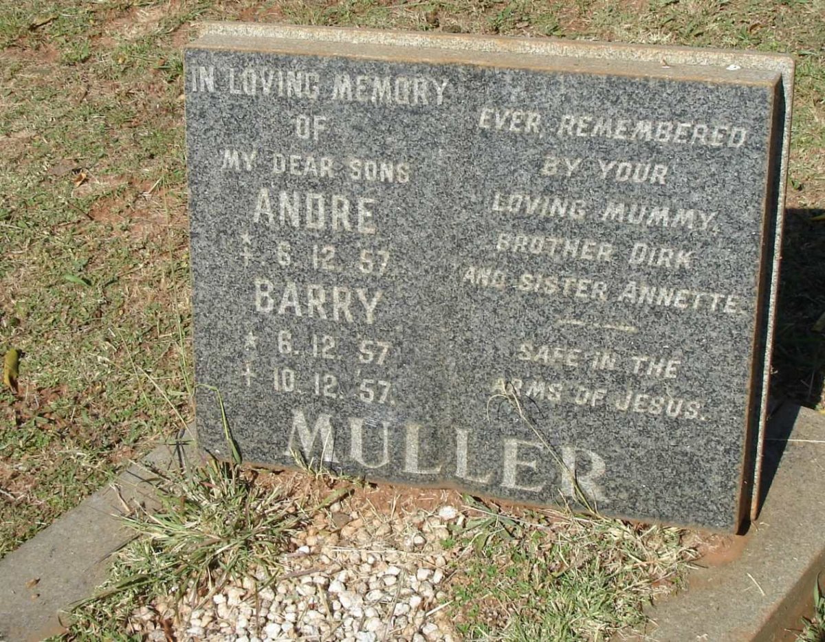 MULLER Andre 1957-1957 :: MULLER Barry 1957-1957