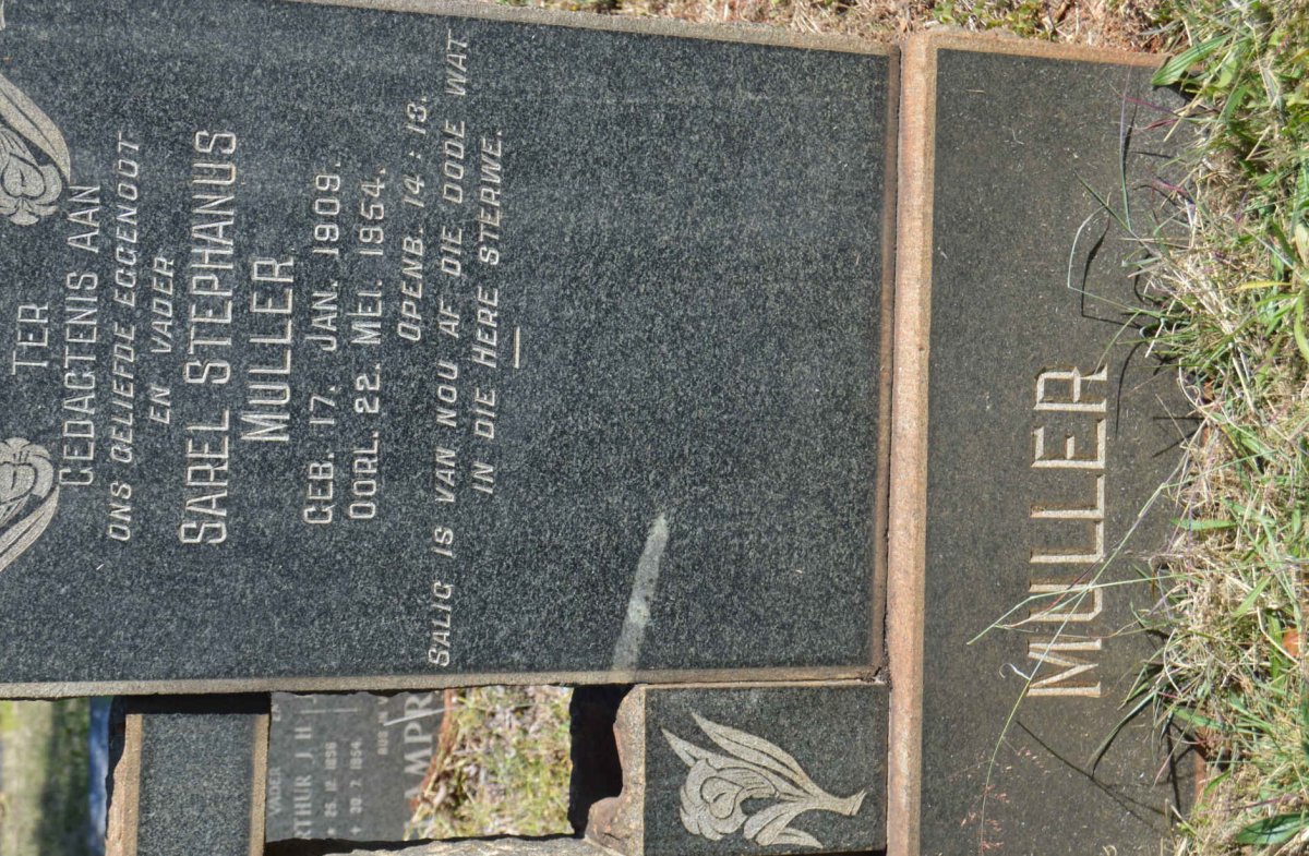 MULLER Sarel Stephanus 1909-1954