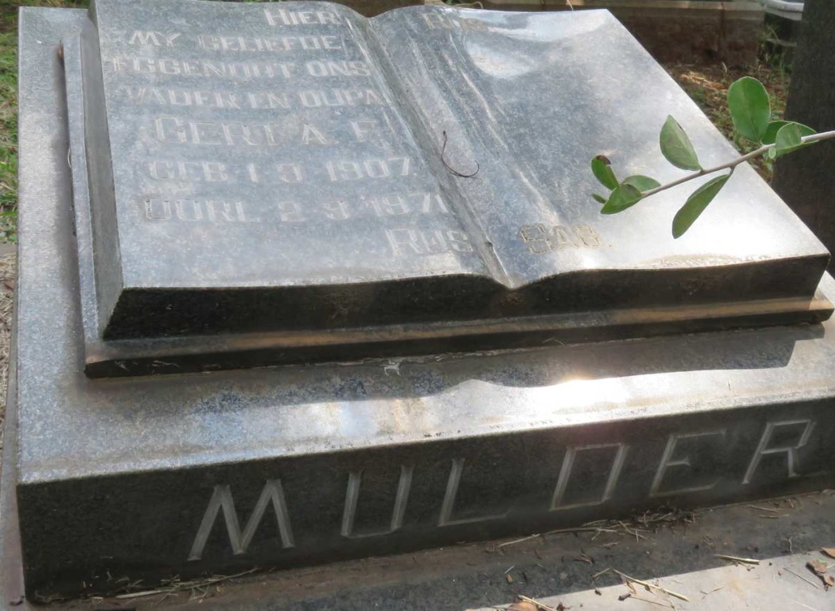 MULDER Gert A.F. 1907-1971