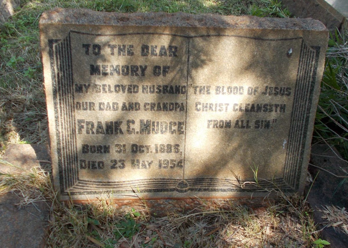 MUDGE Frank G. 1886-1954