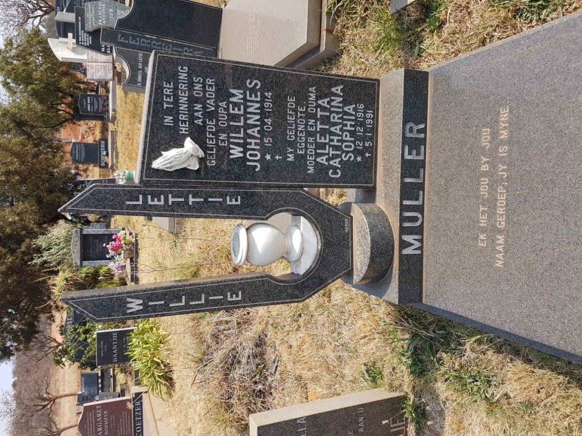 MULLER Willem Johannes 1914- &amp; Aletta Catharina Sophia 1916-1991