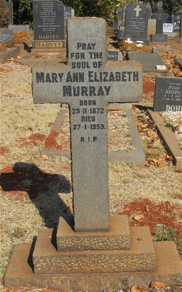 MURRAY Mary Ann Elizabeth 1872-1959