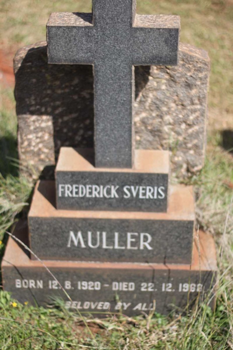 MULLER Frederick Sveris 1920-1966