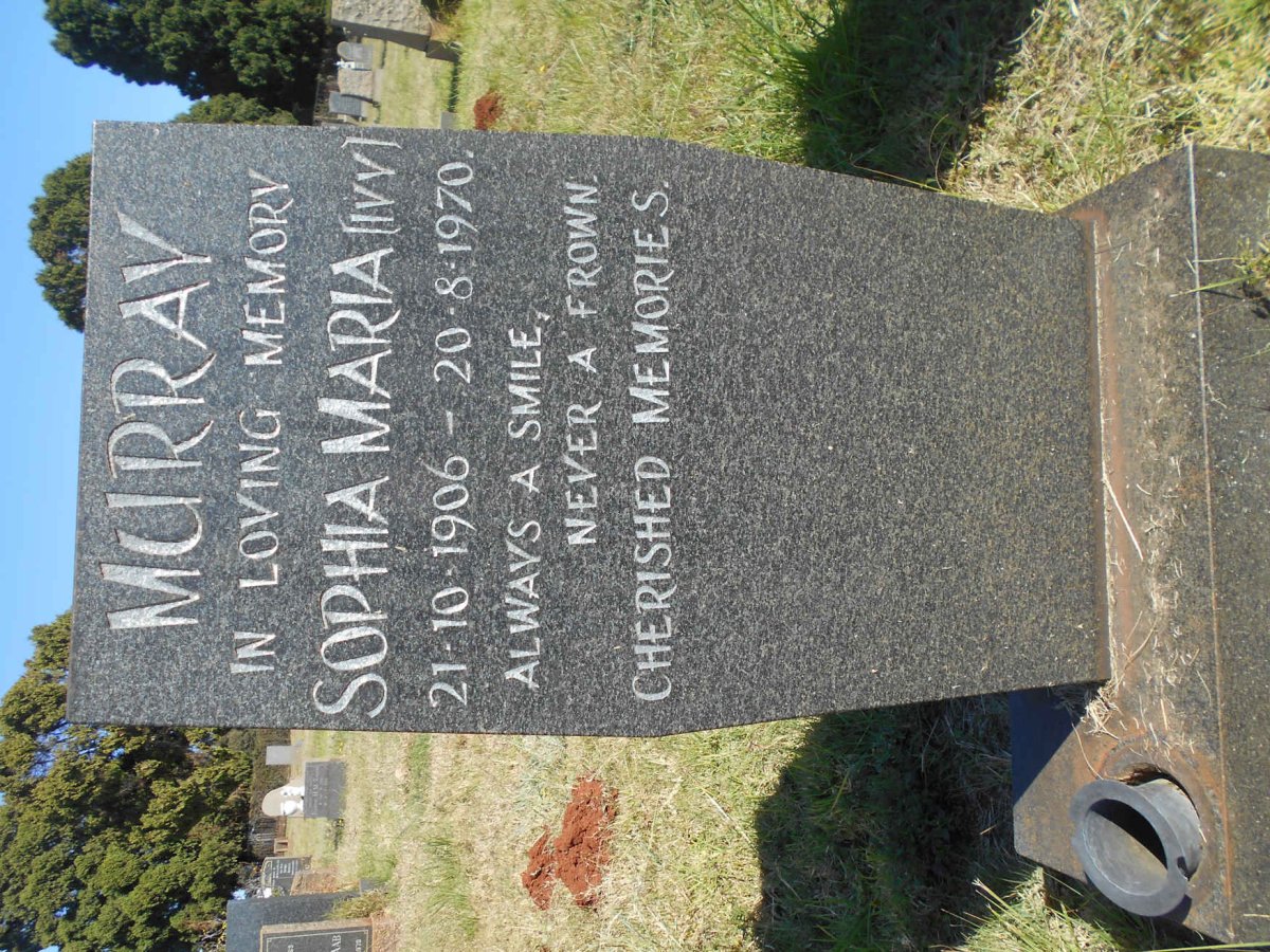 MURRAY Sophia Maria 1906-1970