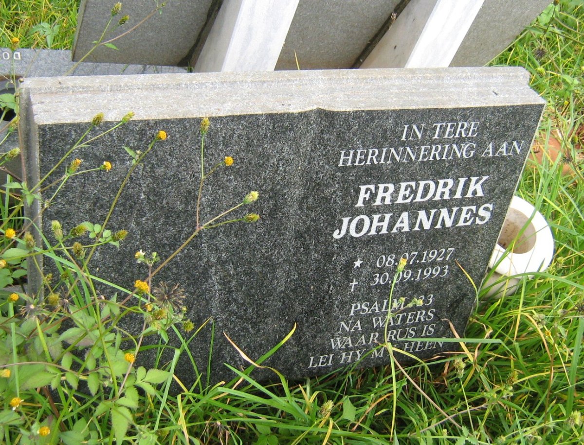 MULLER Frederik Johannes 1927-1993