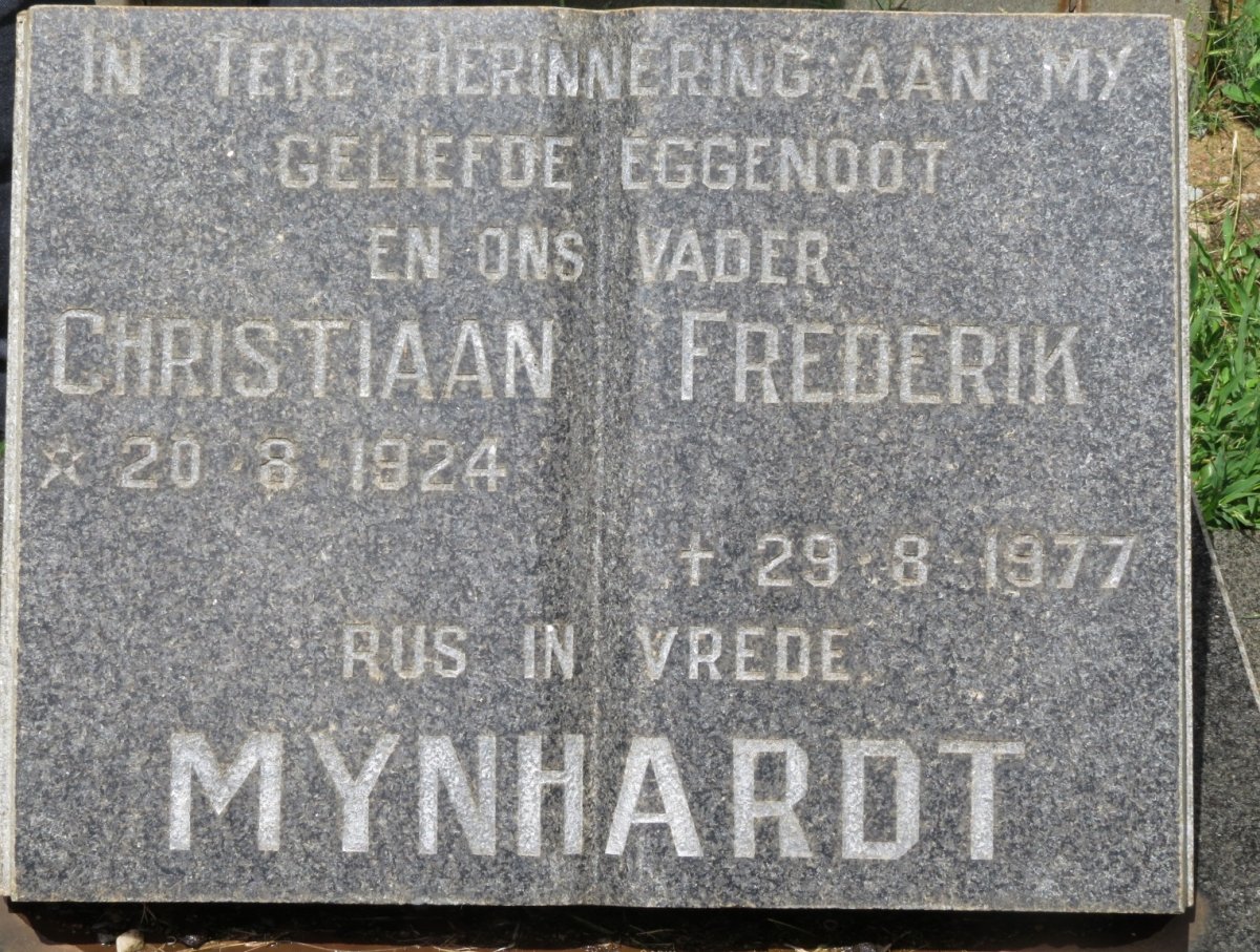 MYNHARDT Christiaan Frederik 1924-1977