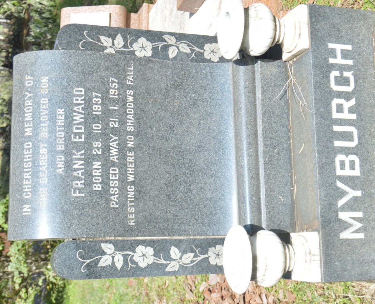 MYBURGH Frank Edward 1937-1957