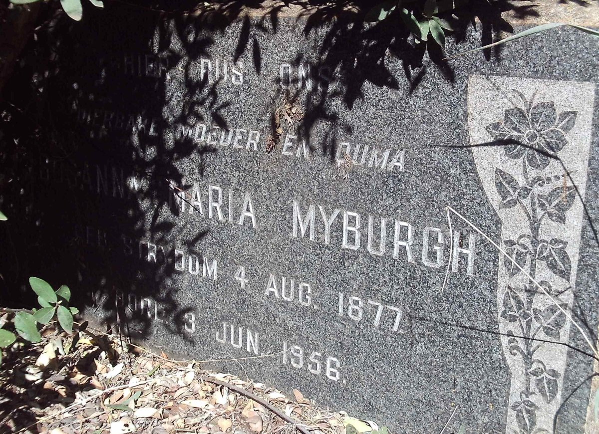 MYBURGH Susanna Maria 1877-1956