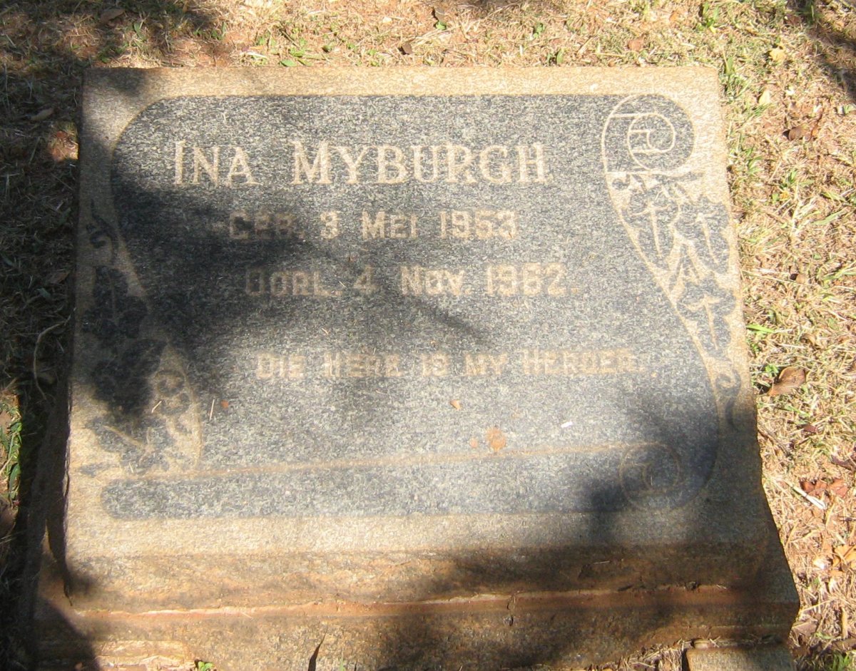 MYBURGH Ina 1953-1962