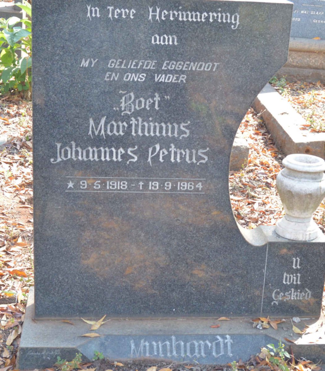 MYNHARDT Marthinus Johannes Petrus 1918-1964