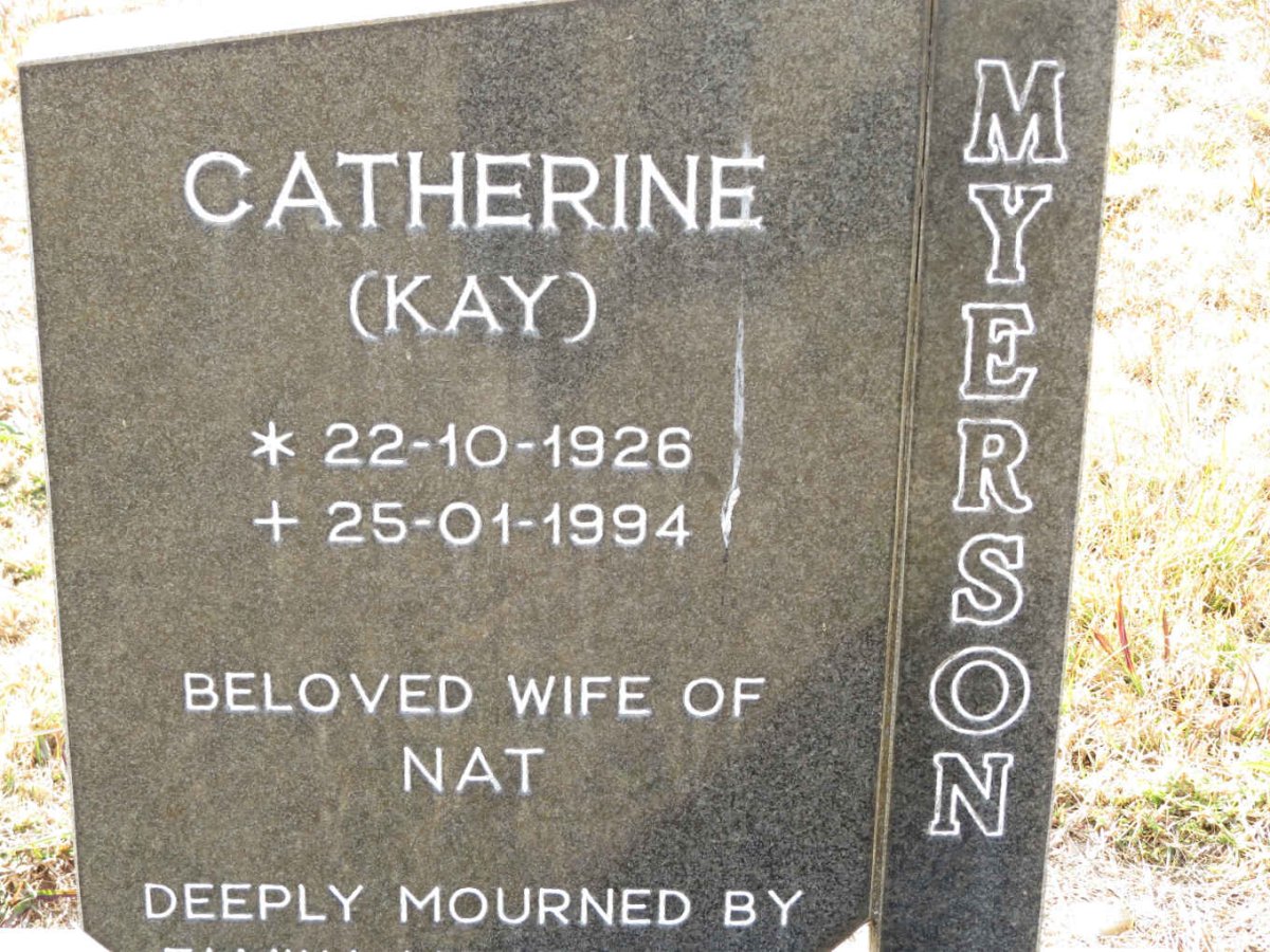 MYERSON Catherine 1926-1994
