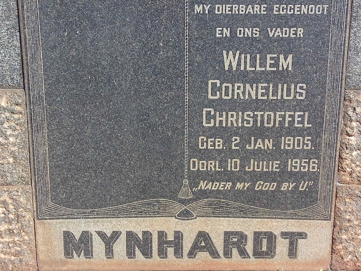 MYNHARDT Willem Cornelius Christoffel 1905-1956