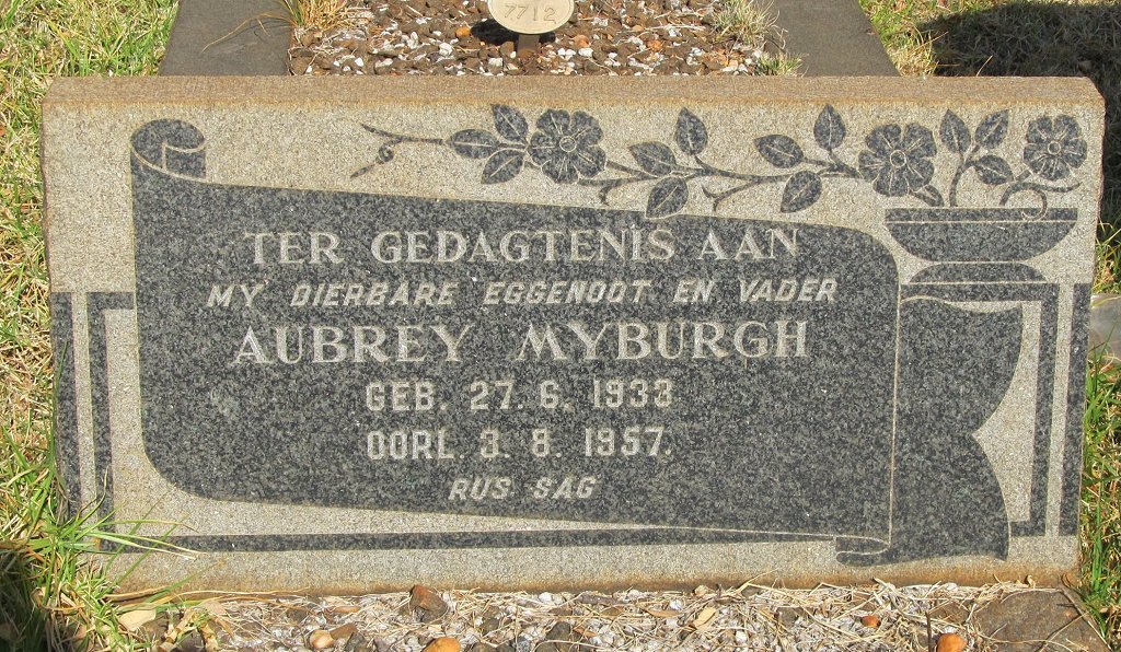 MYBURGH Aubrey 1933-1957